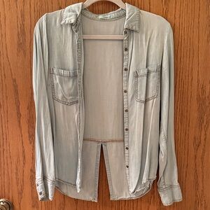 Maurices Mint-Tone Denim Top